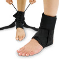Lace up ankle brace