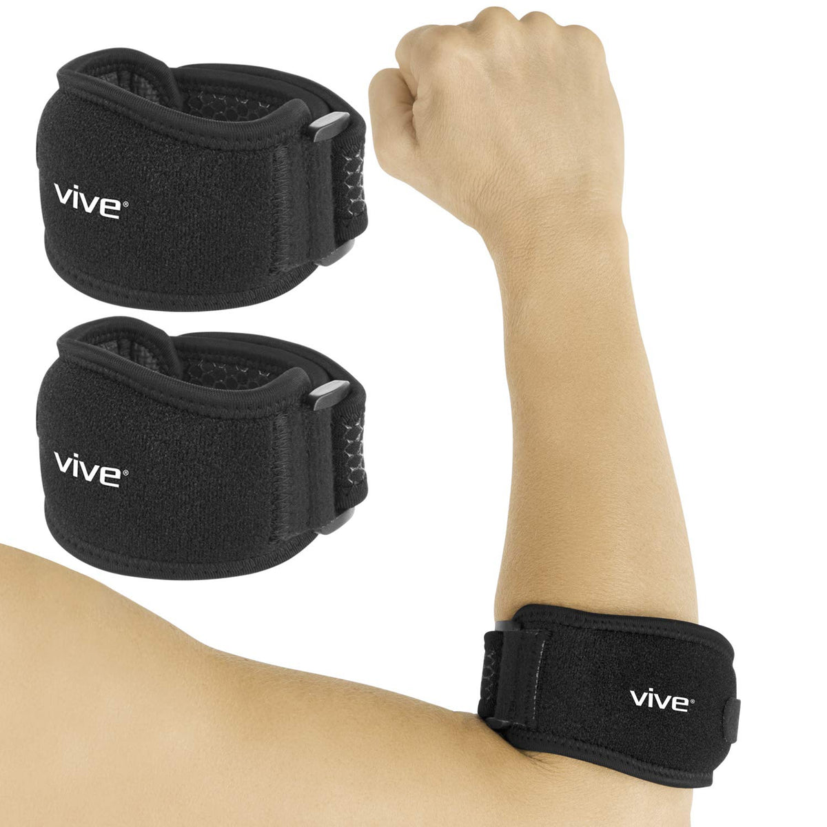 Tennis Elbow Brace for Tendonitis — 2 Pack